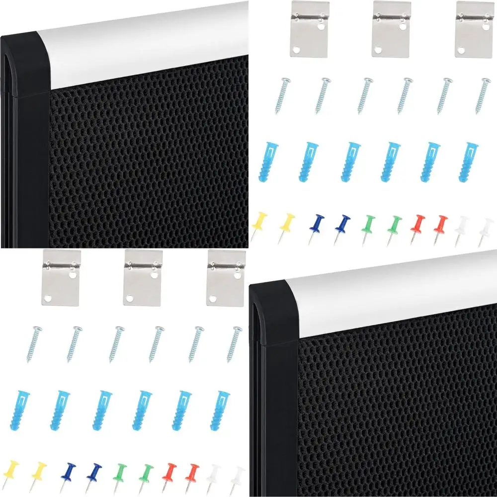 

36 High x 48 Wide Black Fabric Mesh Notice Board