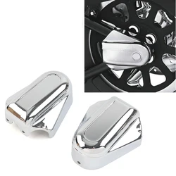 1Pair Motorcycle Bar Shield Rear Axle Cover Swingarm Cap For Harley Davidson Softail FLSTC FLSTN 2008-2020 Chrome / Black