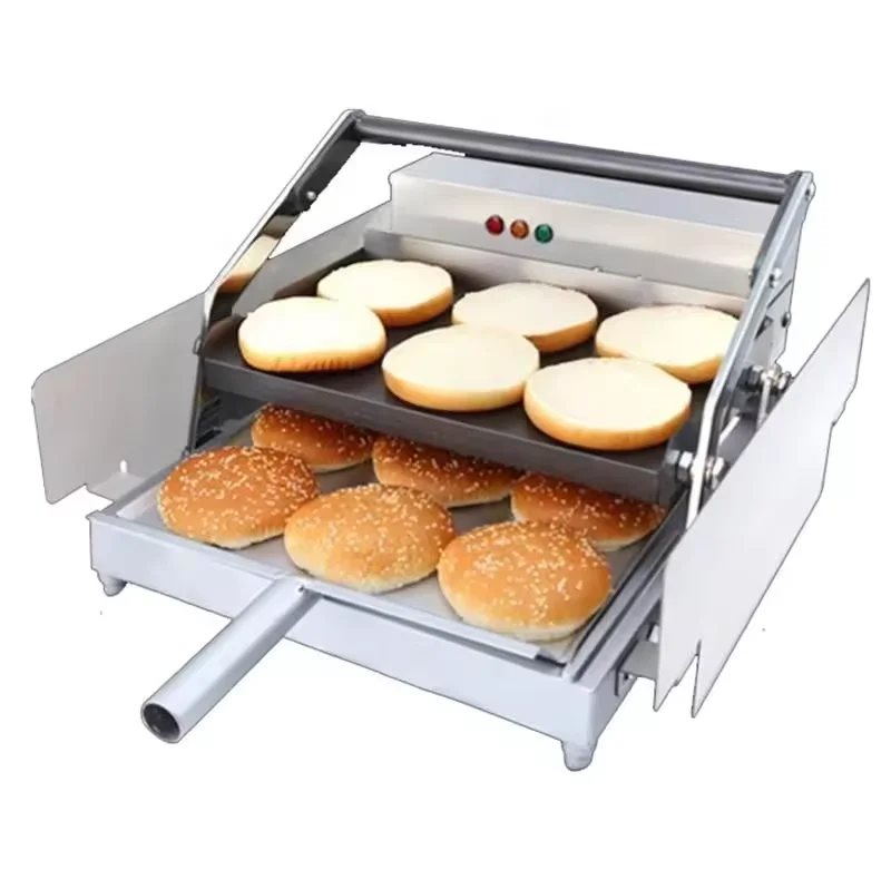 

Commercial Electric Double Burger Bread Automatic Grill Heating Quick and Easy Burger Bread Heater