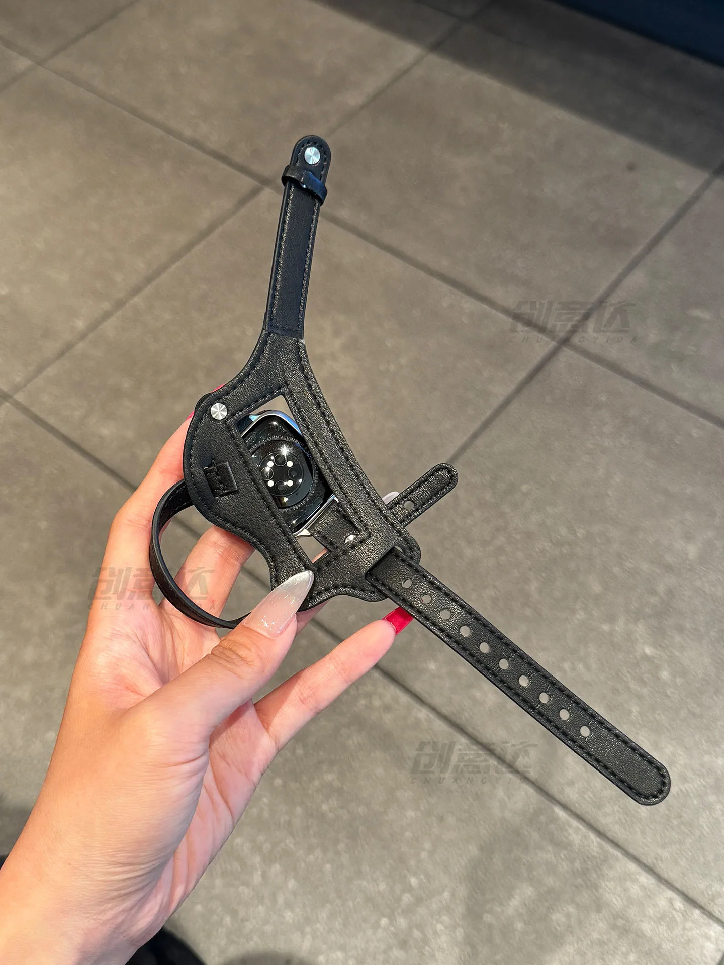 2025 outdoor cycling Sports new leather watch strap for iwatch10 S11 S9 S8 ultra2/3 S7/6/5/se replacement strap Motorcycle