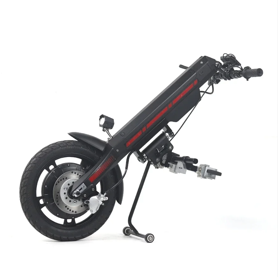 16-Inch 48V 800W Electric Handcycle Wheelchair Attachment Handbike DIY Conversion Kit with Battery
