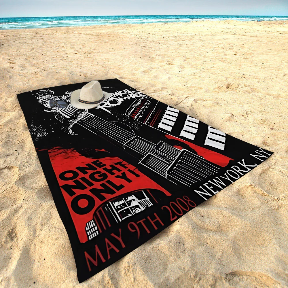 Банное полотенце My Chemical Romance Band из микрофибры, мягкое водопоглощающее дышащее полотенце для девочек и детей, декоративное пляжное полотенце с героями мультфильмов