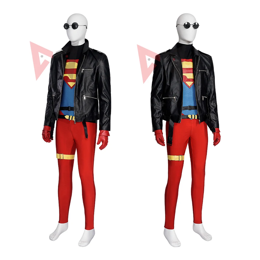 Kent Conner Cosplay Costume pour hommes, manteau de combinaison, bottes en verre à choisir pour Super Boy, sur mesure, nouveau