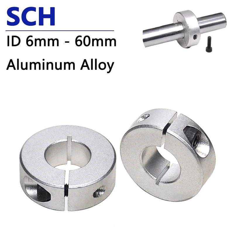 

1pc SCH Optical Axis Fixed Locking Limit Ring Open Type Retaining Ring Limit Shaft Clamping Ring ID 6/8/10/12/13/14/15/16-60mm