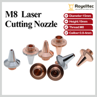 M8 3D Single Double Laser Cutting Nozzle Dia.15mm Height 19mm For Raytools WSX Hans Tube Fiber Laser Cutter Head BT240S BM109