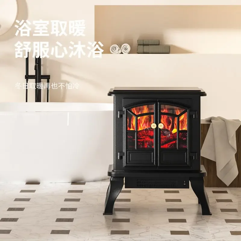 سخان مدفأة كهربائي على الجمل 220 فولت مع لهب واقعي داخلي تسخين سريع من الجرافين هواء دافئ BDB #4