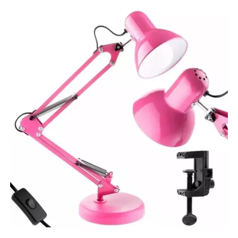 

AT-1002 metal degree ergonomic pink desk lamp velvet lamp and desk lamp