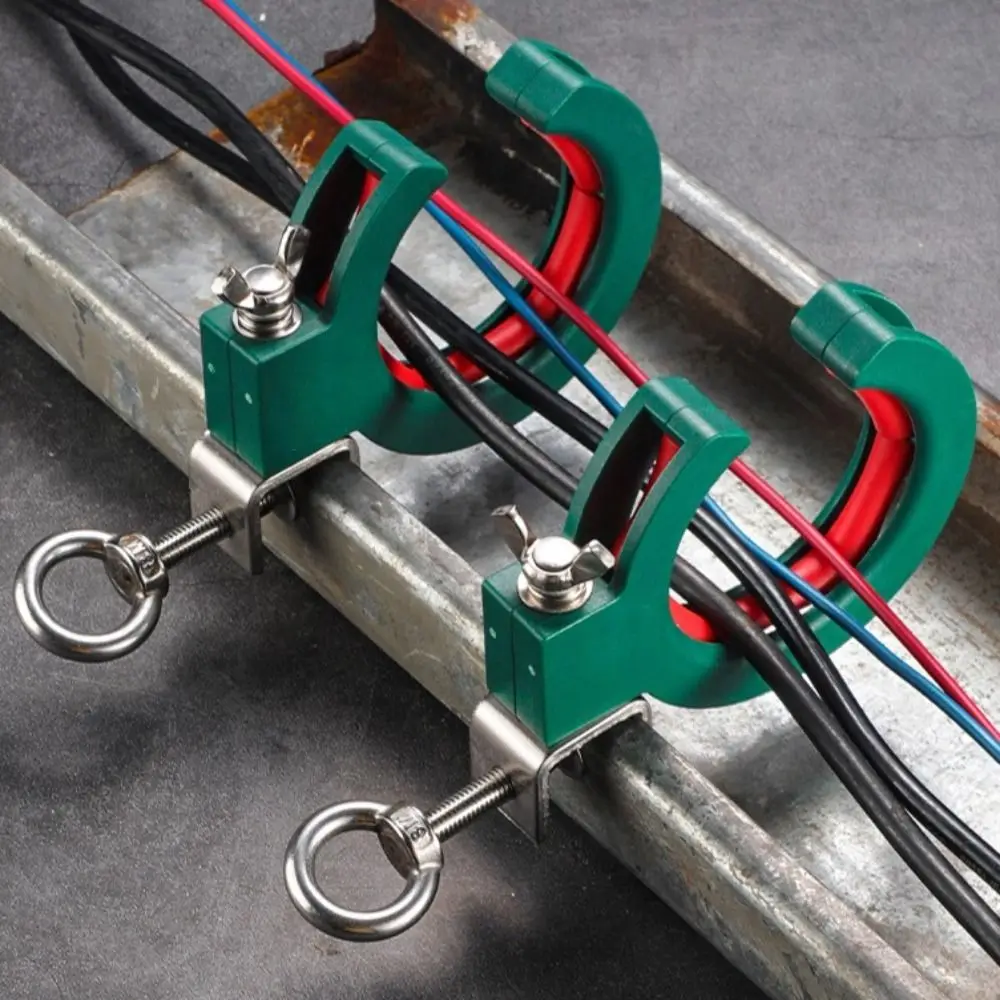 Stainless Steel Cable Laying Roller Adjustable Clamp Auxiliary Tool Pulley Roller Wire Guide Fixation Smooth Wire Pulling