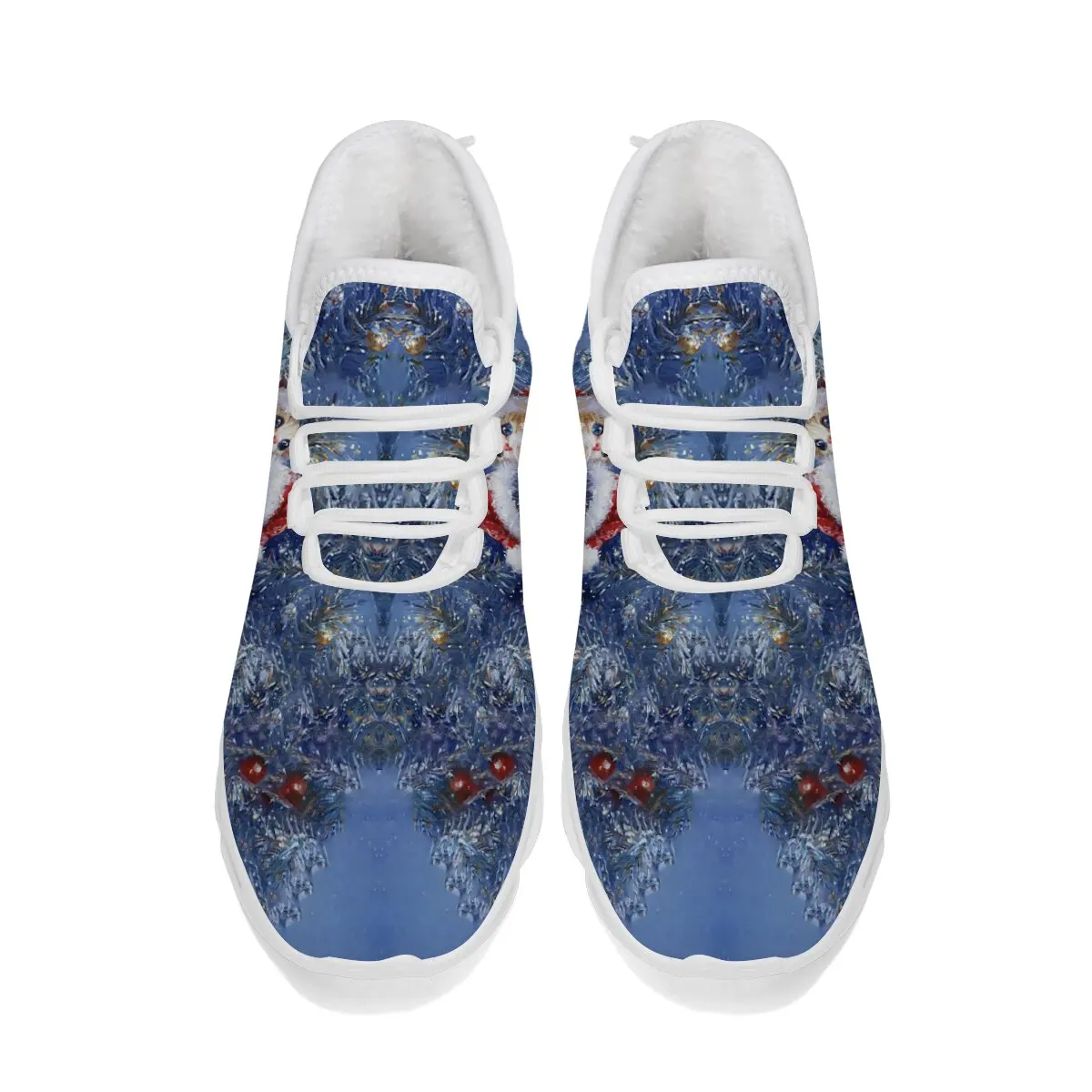 

Christmas Holiday Gift Lightweight Hollowed-out Soft-soled Laced Flat-bottomed Large-sized New Cartoon Snow Casual Sports Shoes