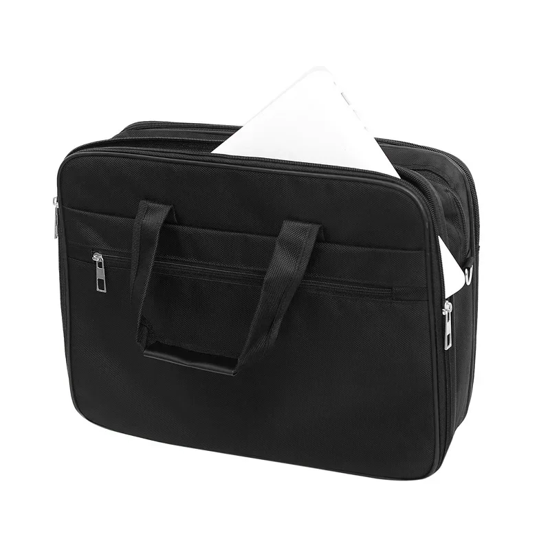 Sac à Main de Travail en Nylon Oxford pour Homme, Étui à Bombes de Grande Capacité, Style Business Décontracté, pour Ordinateur Portable, Livre de Fichiers A4