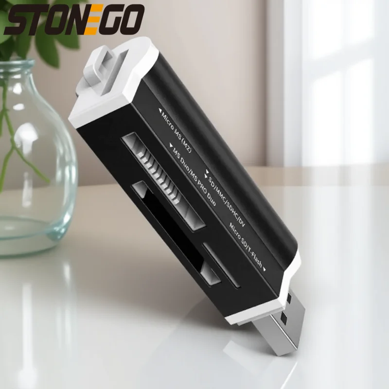 

High Speed Multi USB 2 0 Memory Card Reader for Micro SD SDHC TF MMC MS PRO DUO All in One USB Card Reader Adapter for PC Laptop