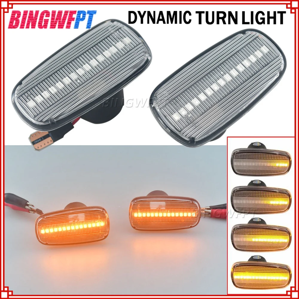 Sequential Flashing LED Turn Signal Side Marker For Toyota Prius Kluger Wish Land Cruiser 200 Prado 120 RAV4 Altezza Lexus IS300