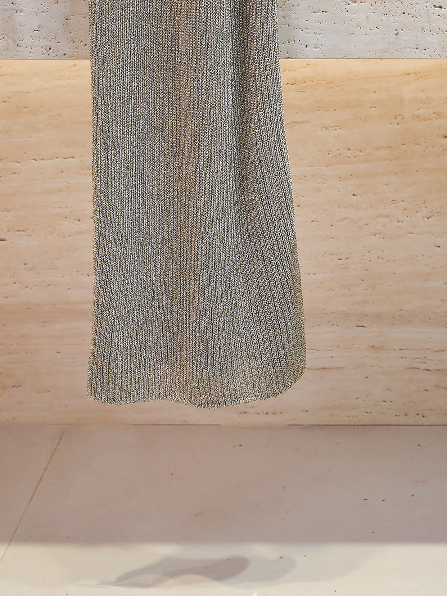 Dr lungo lavorato a maglia a vita alta con catena da cintura Design Ele Sle Pendolarismo Adatto per la stagione autunnale da donna Faion Dr