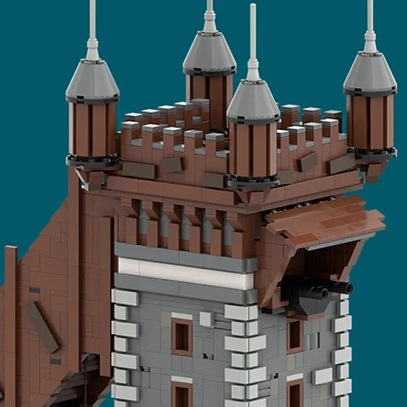 MOC-décennie s de Construction Modulaires pour Enfant, Modèle Château, Hollandais Volant, Forteresse, Technologie, Jouets à Assembler Soi-Même, Idée Cadeau