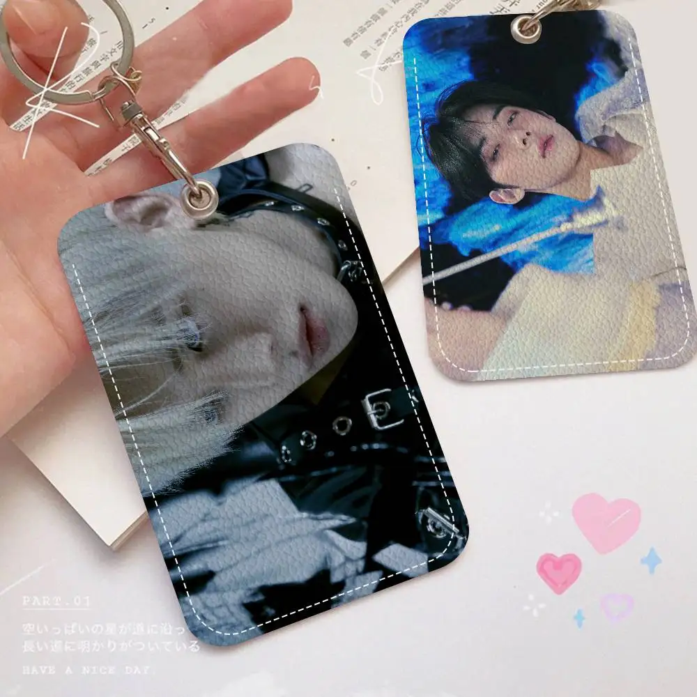 Populaire Kpop Singer Y-Yeonjun Cartoon Card Sleutelhanger Anime Mode Hanger Tas ID Deur Card Case Bus Card