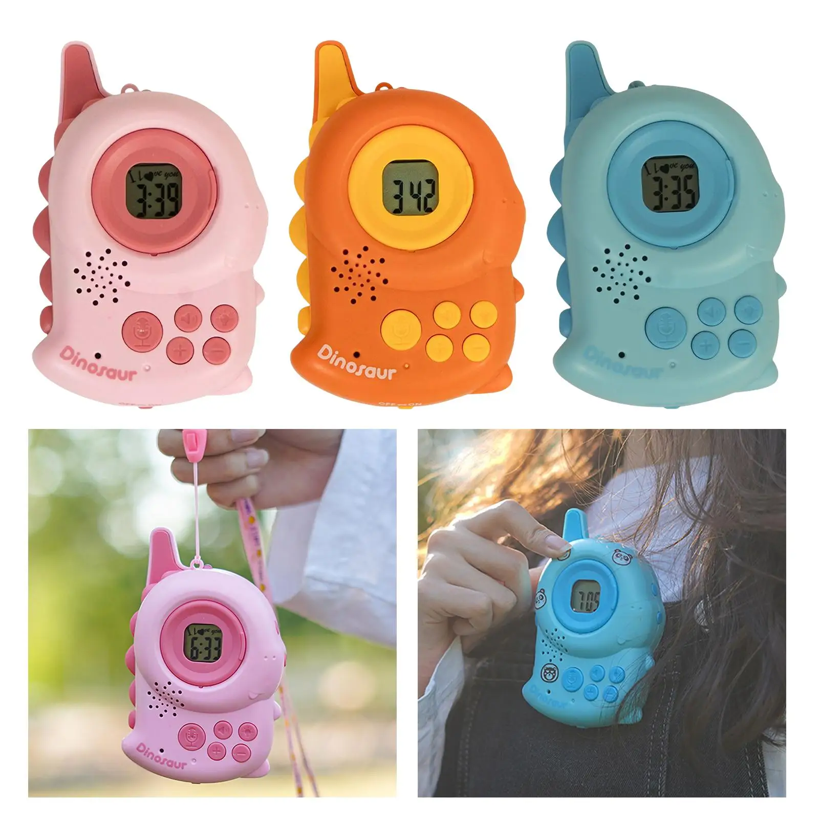 Handheld Walkie Talkies for Kids Lovely for Camping Outside Summer Children Gifts