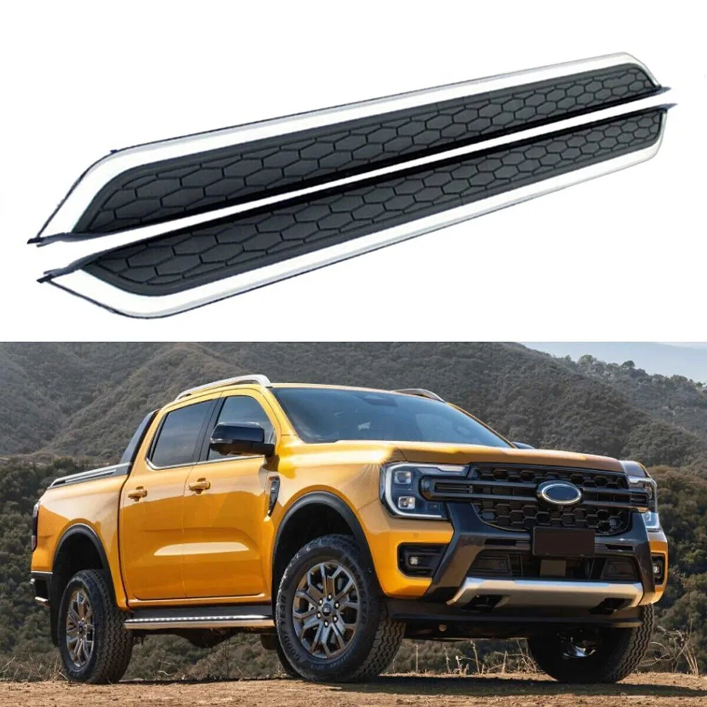 2Pcs Fixed Door Side Step Nerf Bar Running Board Fits for Ford Ranger 2023 2024