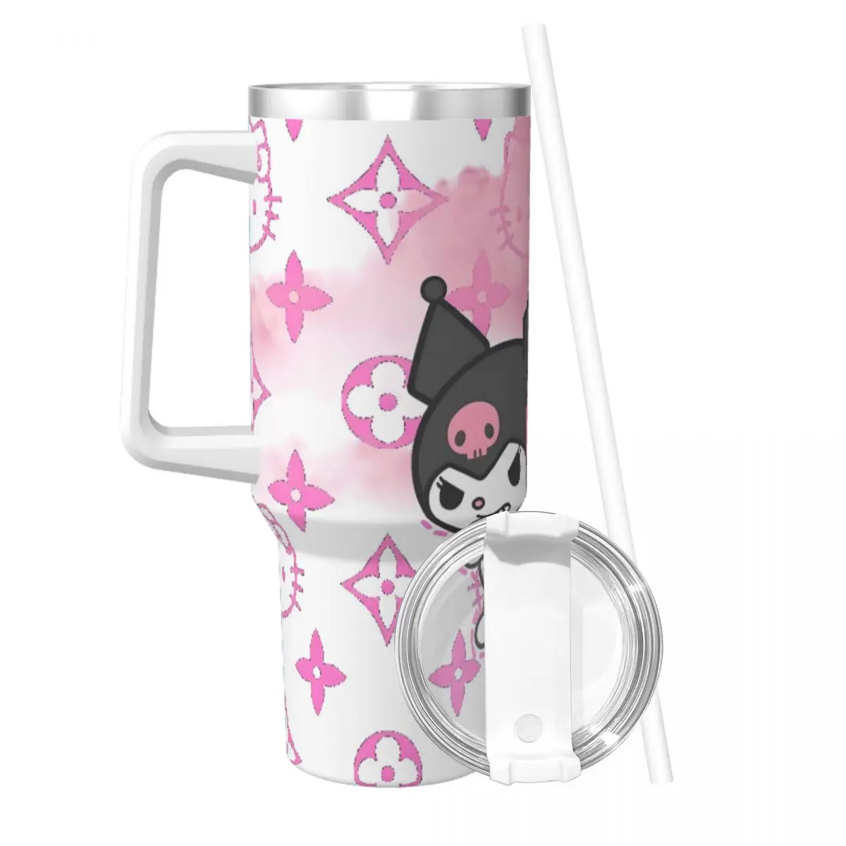 Hello Kitty Cinnamoroll Stainless Steel Tumbler Travel Car Mugs Large Thermal Mug Heat Preservation Hot Drinks Milk Water Bottle