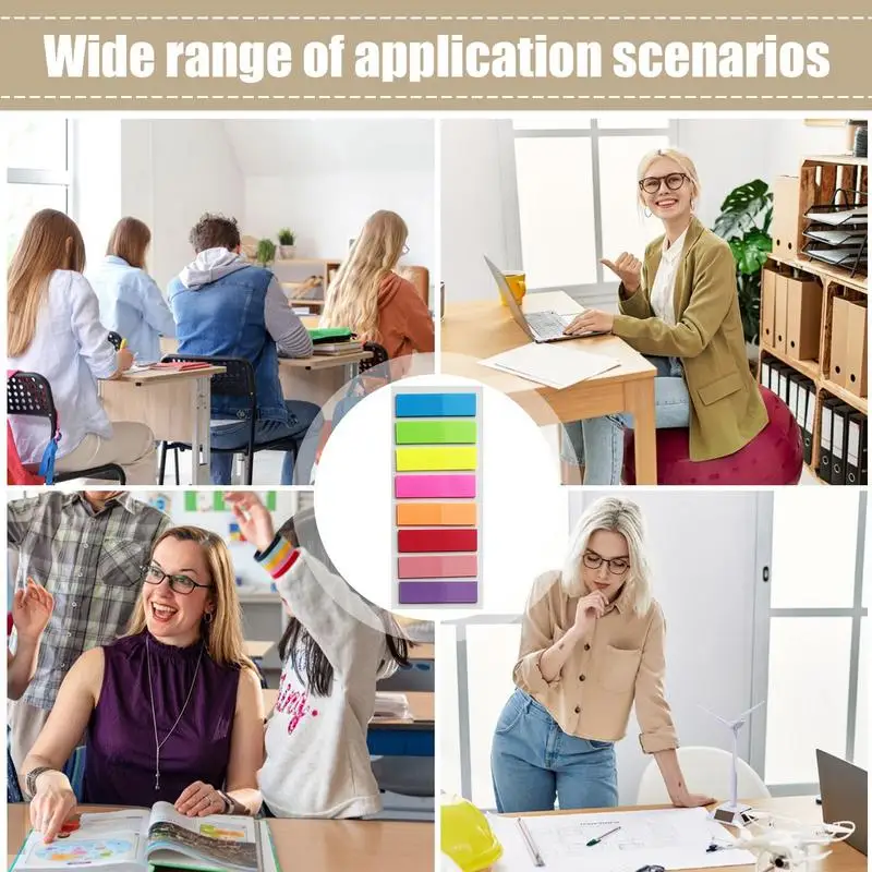 Transparent Sticky Note Index Tabs Transparent Fluorescent Index Tabs Adhesive Page Markers Page Marker Planner Stickers