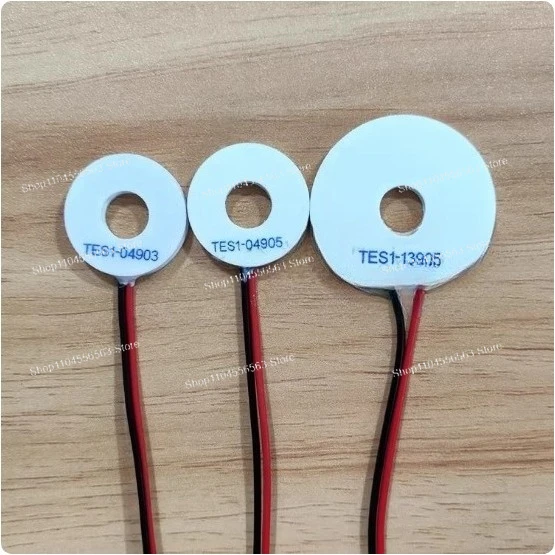 

2Pcs Ring Shape Peltier Thermoelectric Cooler Module TES1 Series 12V 5V OD26 ID10 OD39 ID9.5mm TEC for DIY Cooling