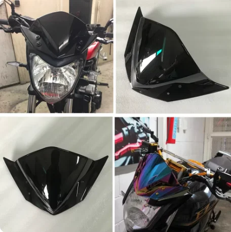 high quality Motorcycle Double Bubble Windshield WindScreen Screen For Yamaha FZ16 FZ 16 Fi V2.0 FZ-S FZS S 150 2014-2018 ABS