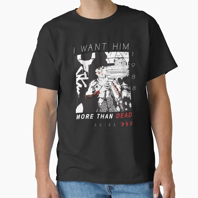 Akira Cyberpunk City Explosion Anime Gift T‑Shirt Vintage Sci‑Fi Manga Graphic Tee Shotaro Kaneda Neo‑Tokyo Unisex Streetwear