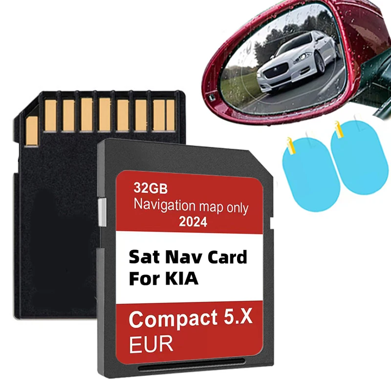 

for KIA Carens/Ceed/Niro/Optima/Picanto/Rio/Soul/Sportage/Stonic Vehicle Sat Nav GPS 2024 Update Europe Turkey Maps SD Card