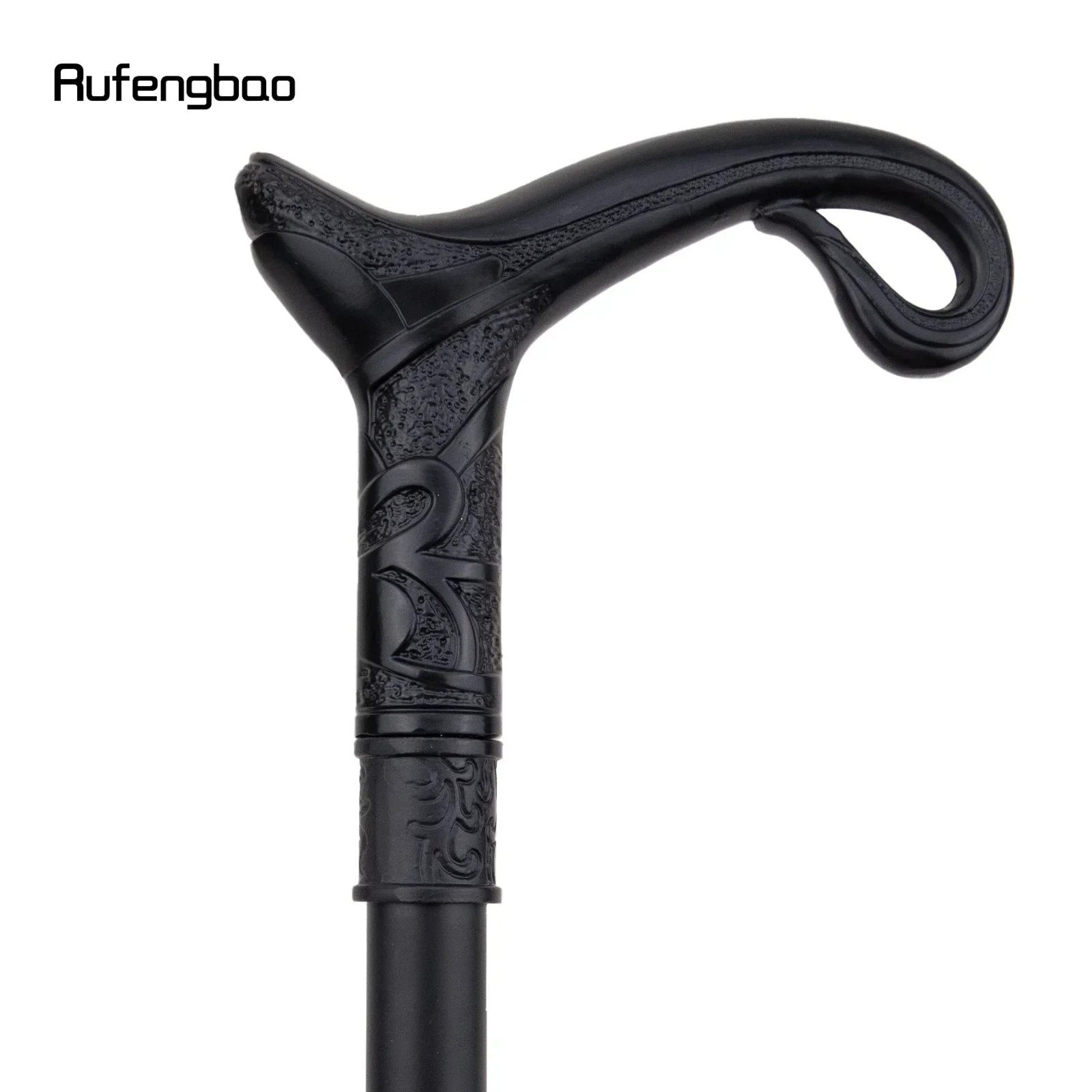 Black Luxury Curve Line Type Walking Cane Fashion Decorative Walking Stick Gentleman Elegant Cosplay Cane Knob Crosier 93cm view 3