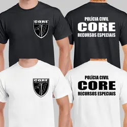 CORE Coordenadoria de Recursos Especiais Brazil Civil s T-shirt Short Sleeve Casual 100% Cotton Shirt
