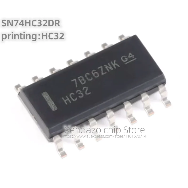 10pcs/lot SN74HC32DR printing HC32 SOP-14 package Original genuine Four channel 2-input positive or gate logic chip