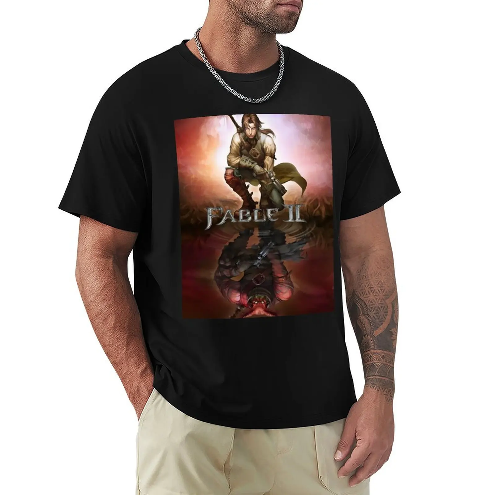 

Fable 2 T-Shirt vintage t shirts Aesthetic clothing plain black t shirts men