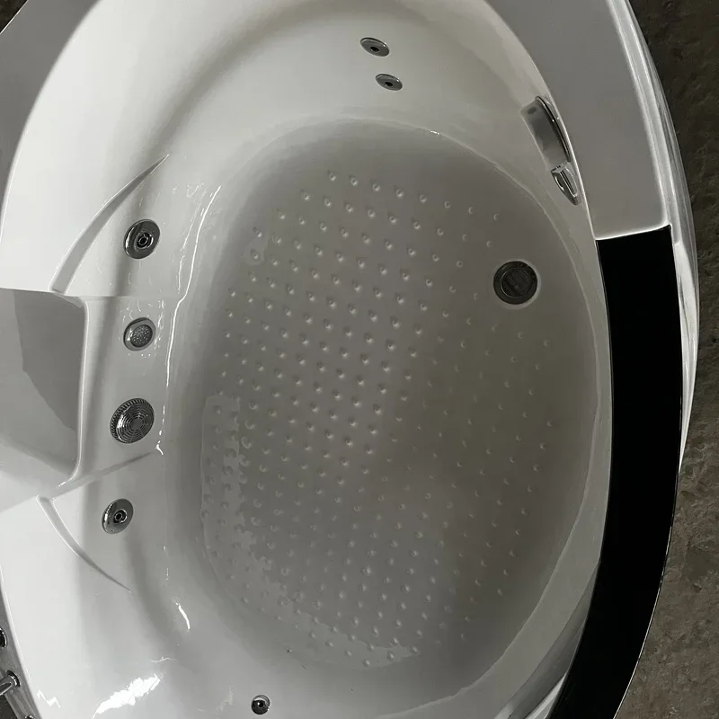 جديد أكريليك حديث Jakuzzi حوض استحمام داخلي للتدليك المائي الألياف الزجاجية مزدوج دوامة Jaccuzi حوض استحمام سبا