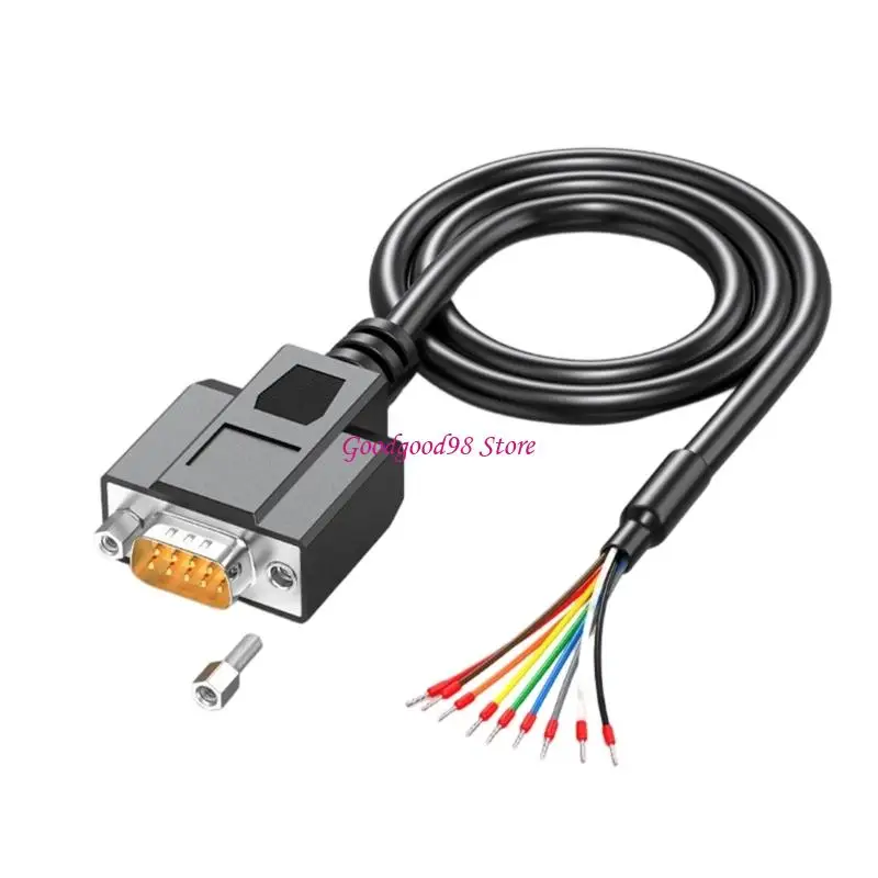DB9Pin Male Connectors Cable With Gold Plated Pins And Plated Interfacea For Stable Transmission 1.5M Length