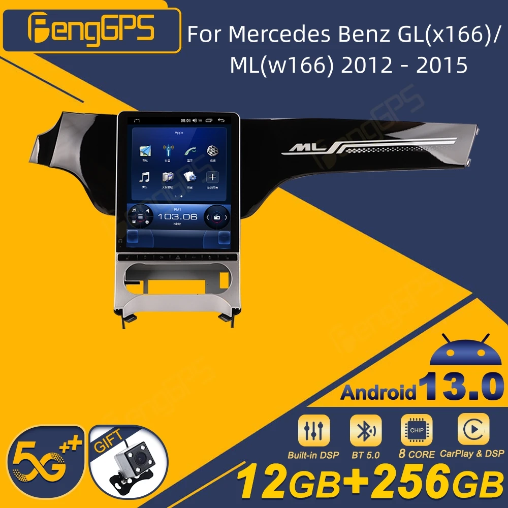 

For Mercedes Benz Gl(x166)/ml(w166) 2012 - 2015 Android Car Radio 2Din Stereo Receiver Autoradio Multimedia Player GPS Navi Head