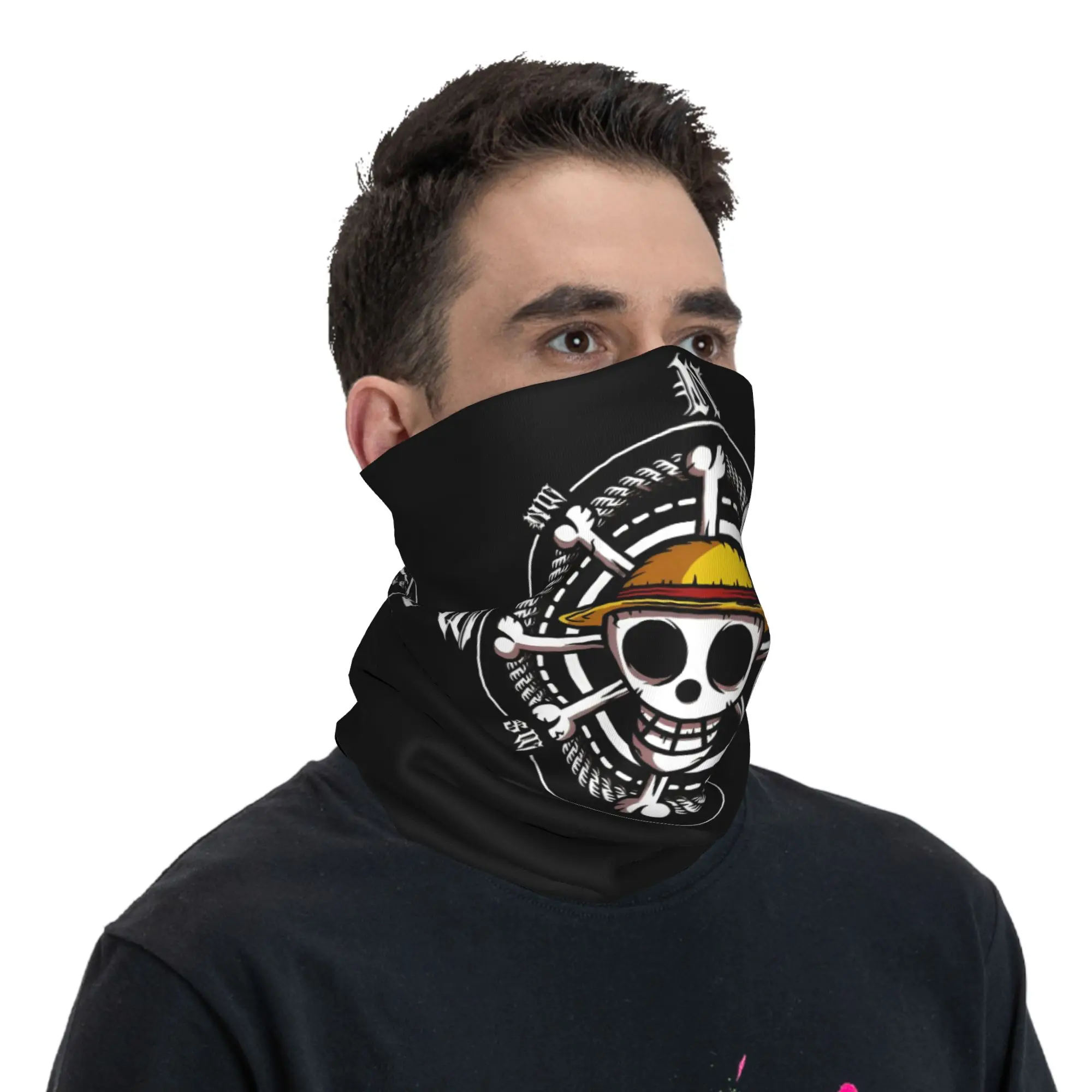 원피스 애니메이션 마스크 스카프 상품 넥 커버 반다나 멋진 라이딩 헤드웨어 유니섹스 올 시즌