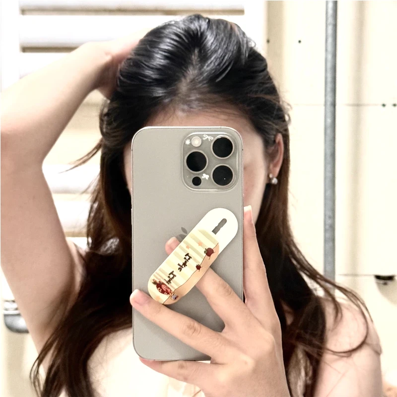 مخصص الهاتف قبضة المعصم الفرقة اليد فنجر قبضة حامل تصميم جديد حامل الهاتف المحمول المقبس حامل أنيمي جمركيا لك الشعار