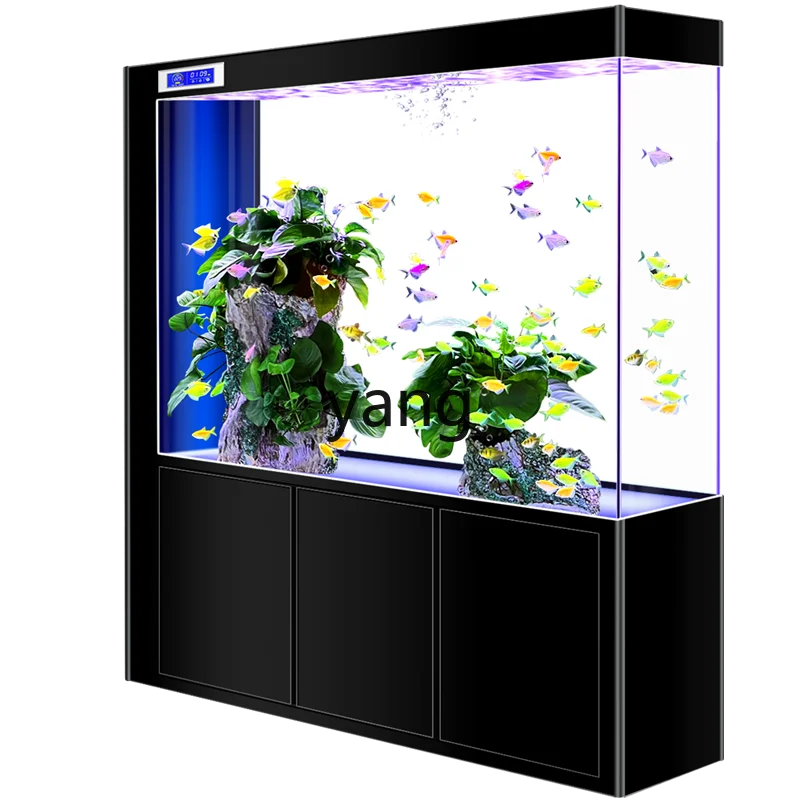

LH household fish tank light luxury living room medium and large bottom filter self-circulation filter aquarium