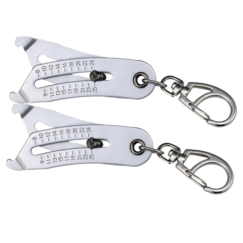 Portable Precise Thread Size Checker Keychain