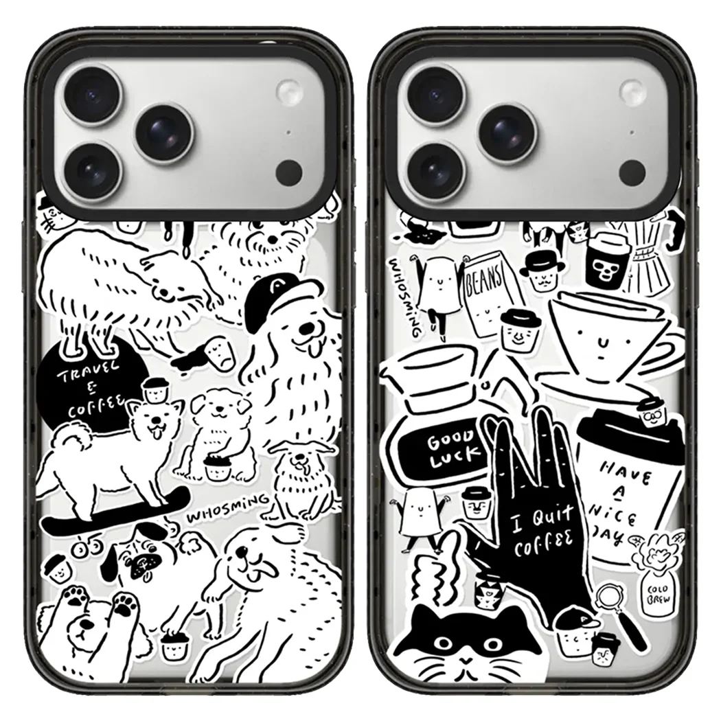 

I Quit Coffee 2.0 Acrylic Black Border Magnetic Case: Compatible with IPhone 17 16 15 14 13 12 Pro Max 17 Air