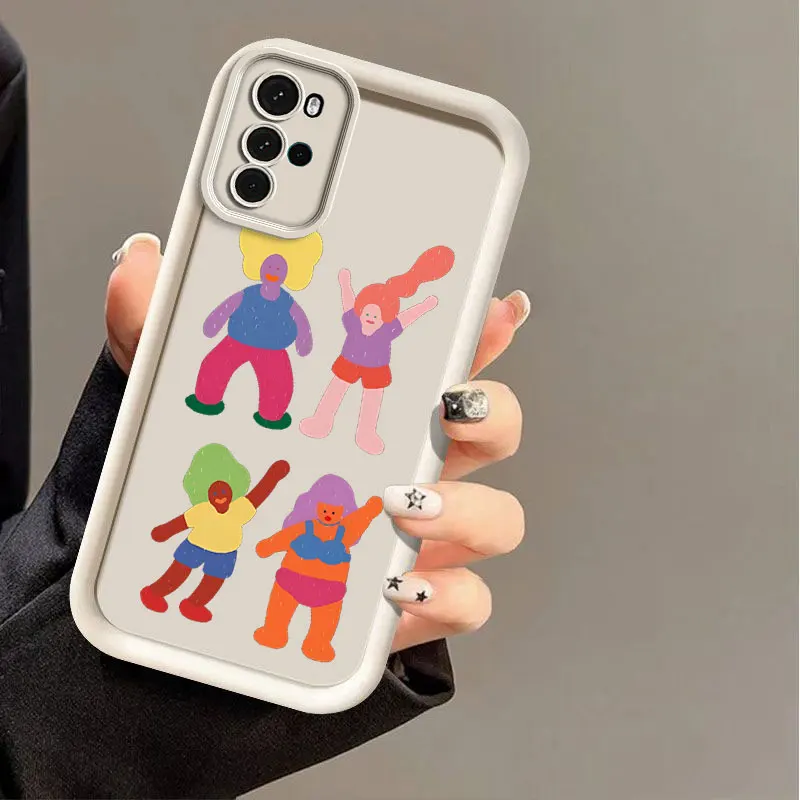 Чехол для телефона Motorola Moto G22 с изображением счастливого момента неба глаз лестницы