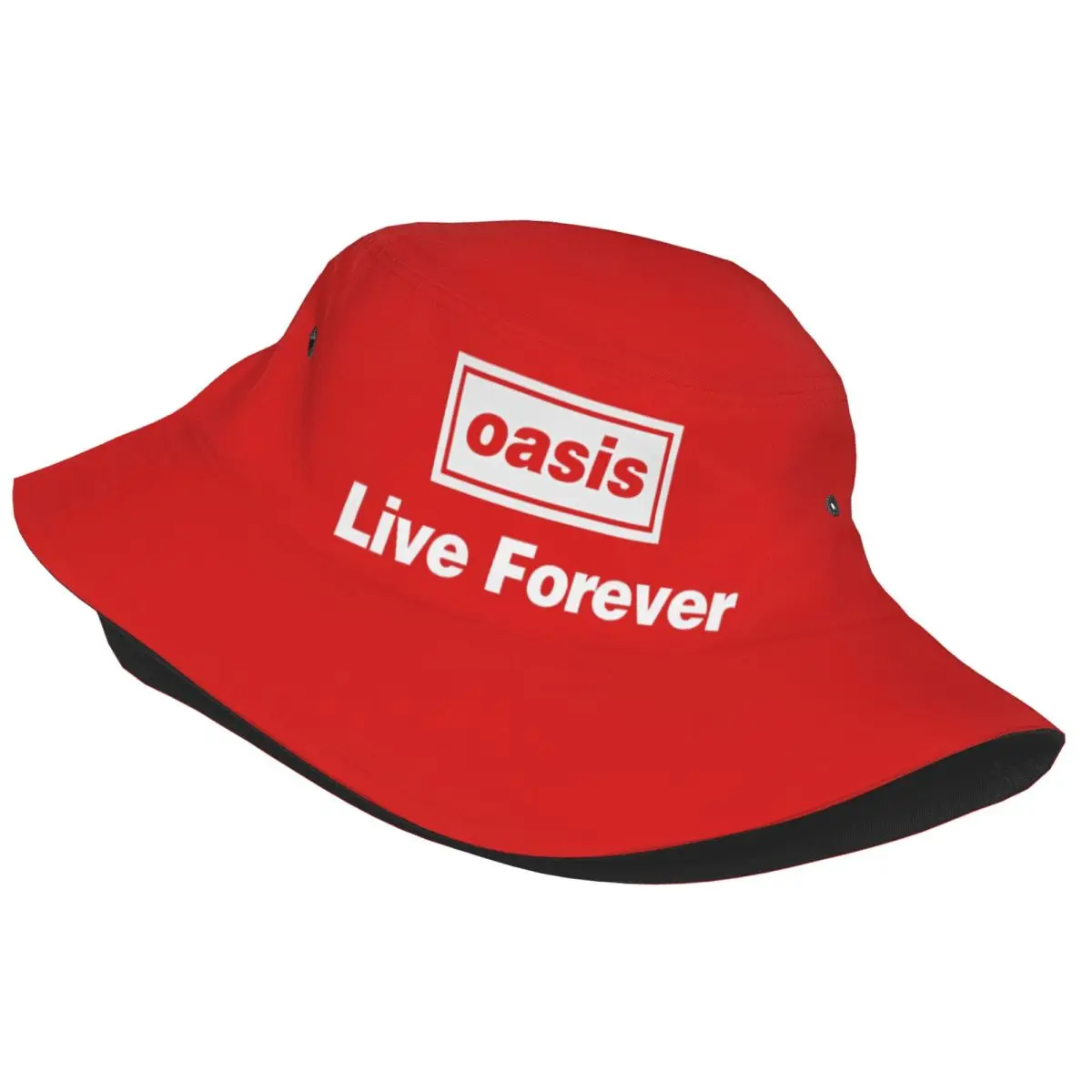 Bucket Hats Live Forever Rock Band British Music Vocation Getaway Headwear Camping Fishing Hat O-Oasis Bob Hat Dropshipping