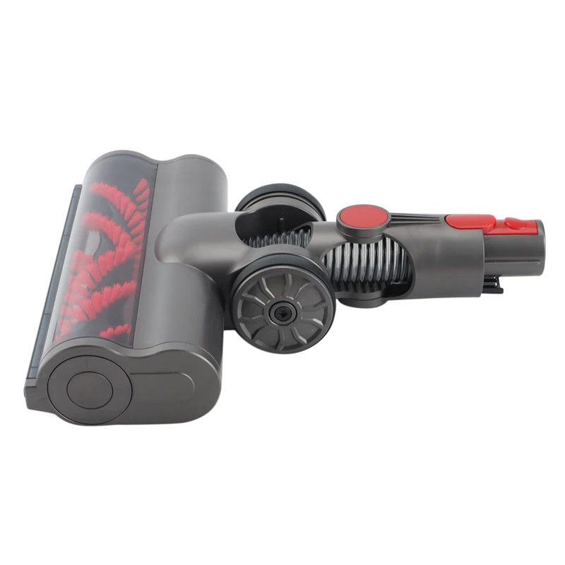 Escova motorizada com rolo de cerdas aspirador cabeça para dyson v7 v8 v10 v11 piso acessório com faróis led