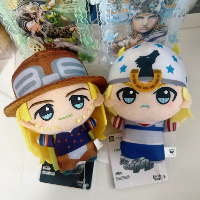 Banpresto JoJo S Bizarre Adventure Plush Pendant Keychain Anime Character Collectible Soft Stuffed Doll For Bag Decor