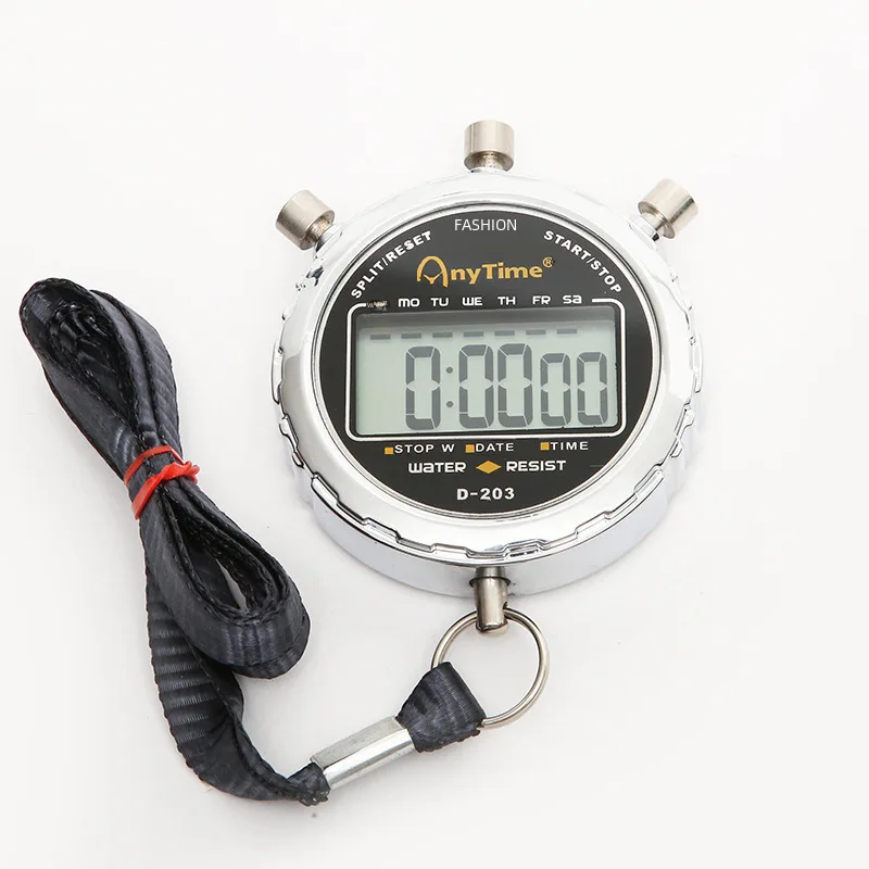 

Metal Stopwatch Multifunctional Electronic Sports Stopwatch Referee Timer Alarm Clock Competition Track and Field Stopwatch