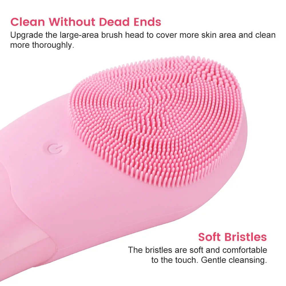 เครื่องทำความสะอาดผิวหน้าไฟฟ้า แปรงล้างหน้า เครื่องนวดหน้า แปรงทำความสะอาดผิวหน้าแบบสั่นสะเทือน เครื่องทำความสะอาดผิวหน้าแบบโซนิค แปรงทำความสะอาดรูขุมขนลึก