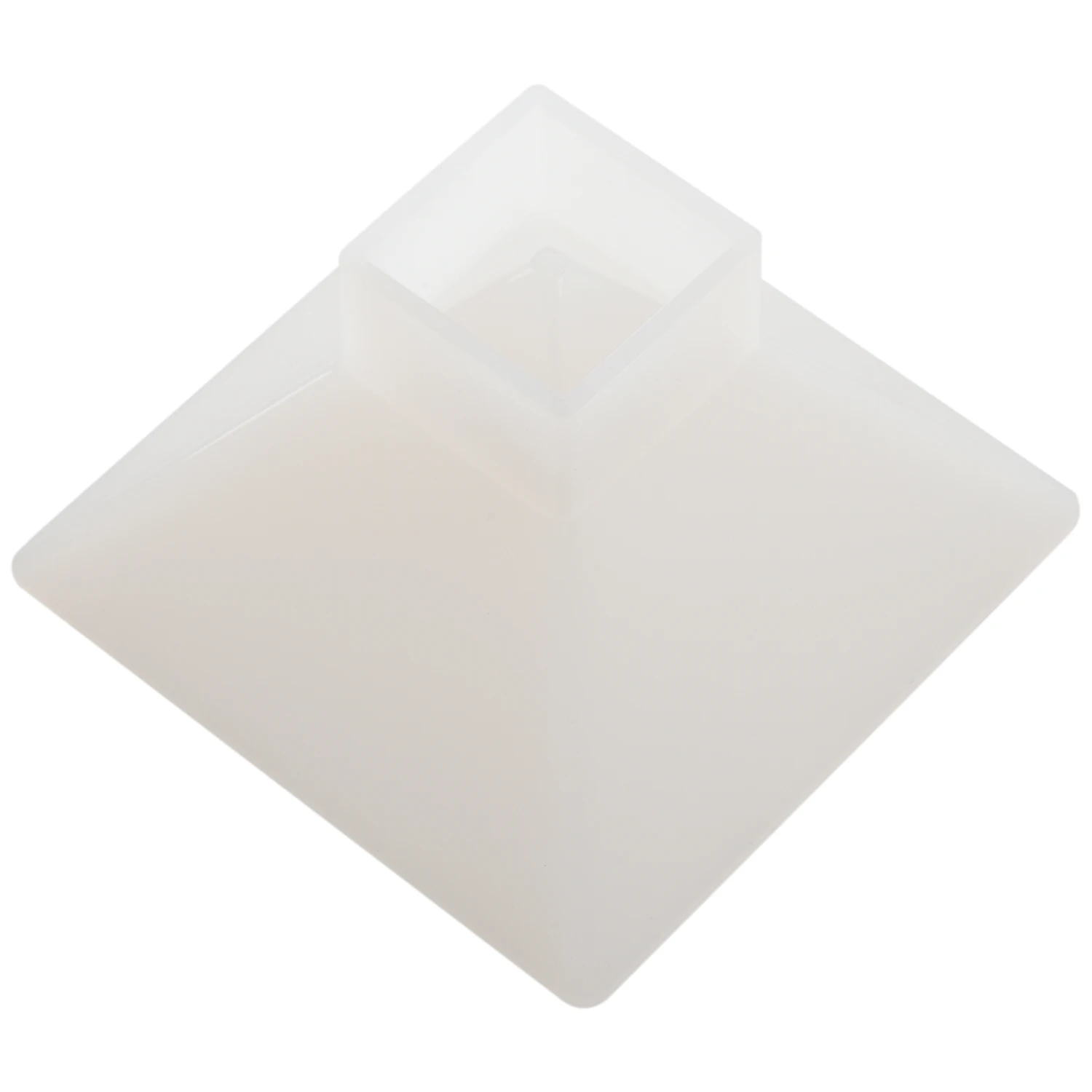 แม่พิมพ์ซิลิโคนรูปทรงพีระมิดขนาดใหญ่ ABQR สำหรับทำเครื่องประดับ งานฝีมือ ขนาด 9.5x9.5x6 ซม.