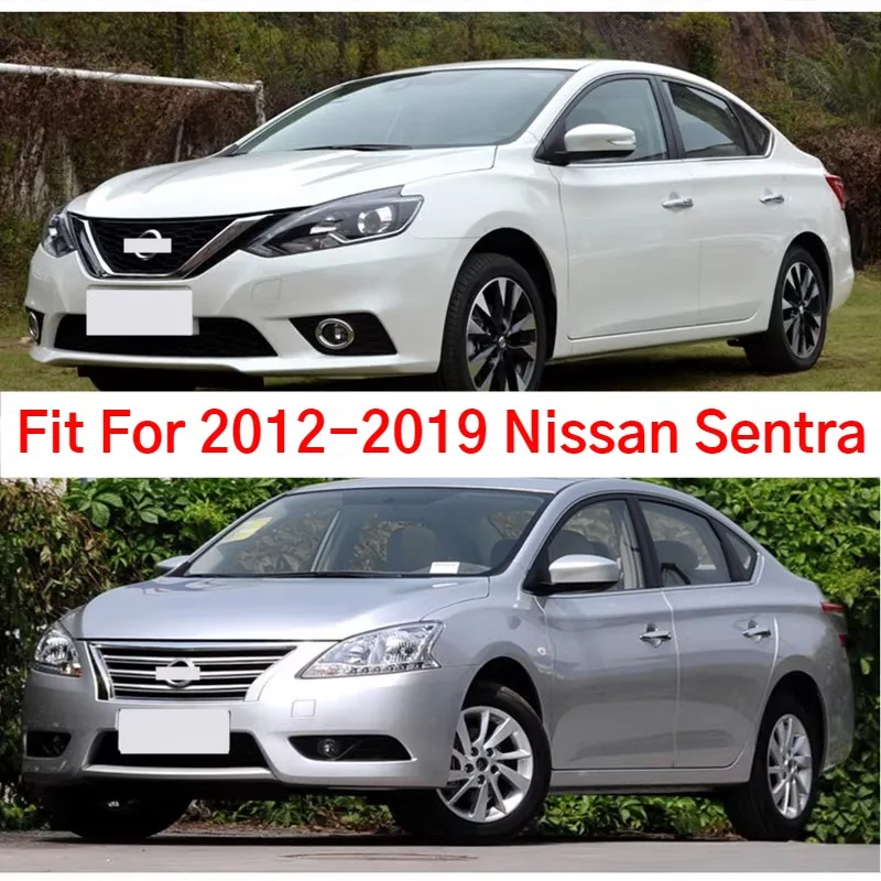 Fit For Nissan 2012-2019 Sentra Sylphy Rear Door Trunk Lid Cover Trims Replacement ABS Chrome Styling Accessories Parts