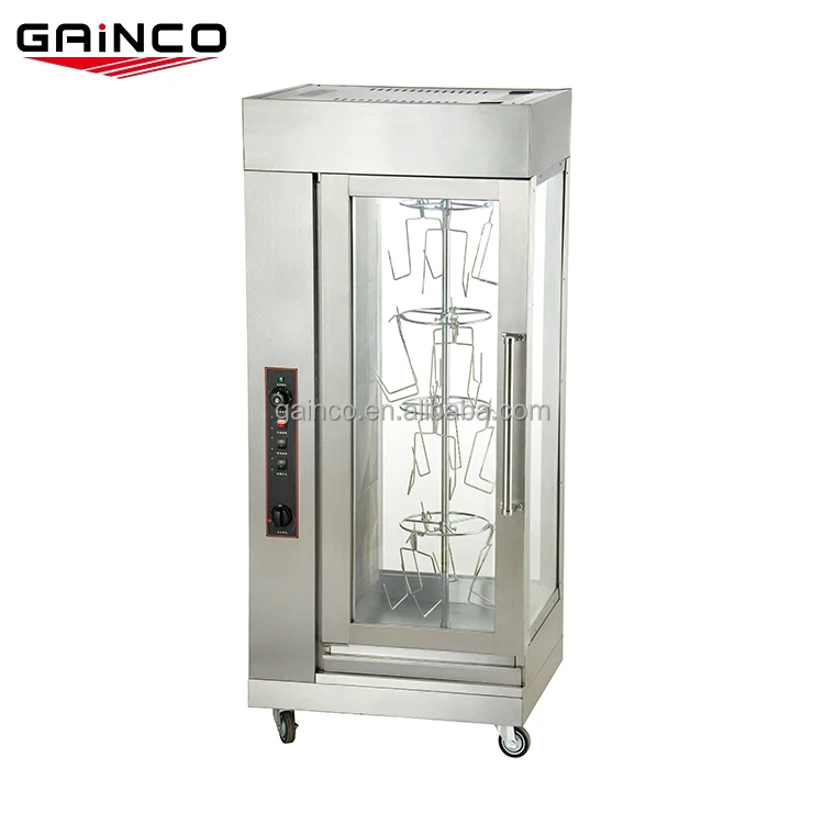 Chicken Machine / Commercial Electric Grill Stainless Steel Vertical Gas Rotisserie