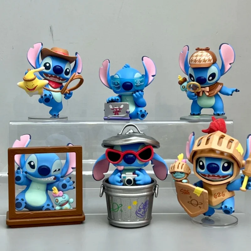 

Подлинная верхняя игрушка Stitch City Adventure Series слепая коробка Kawaii Mystery Box аниме фигурка украшения коллекция подарки на день рождения для детей