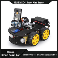 ELEGOO UNO R3 Project Smart Robot Car Kit V4, Intelligent and Educational Toy Car Robotic Kit for Arduino Learner DIY Kit